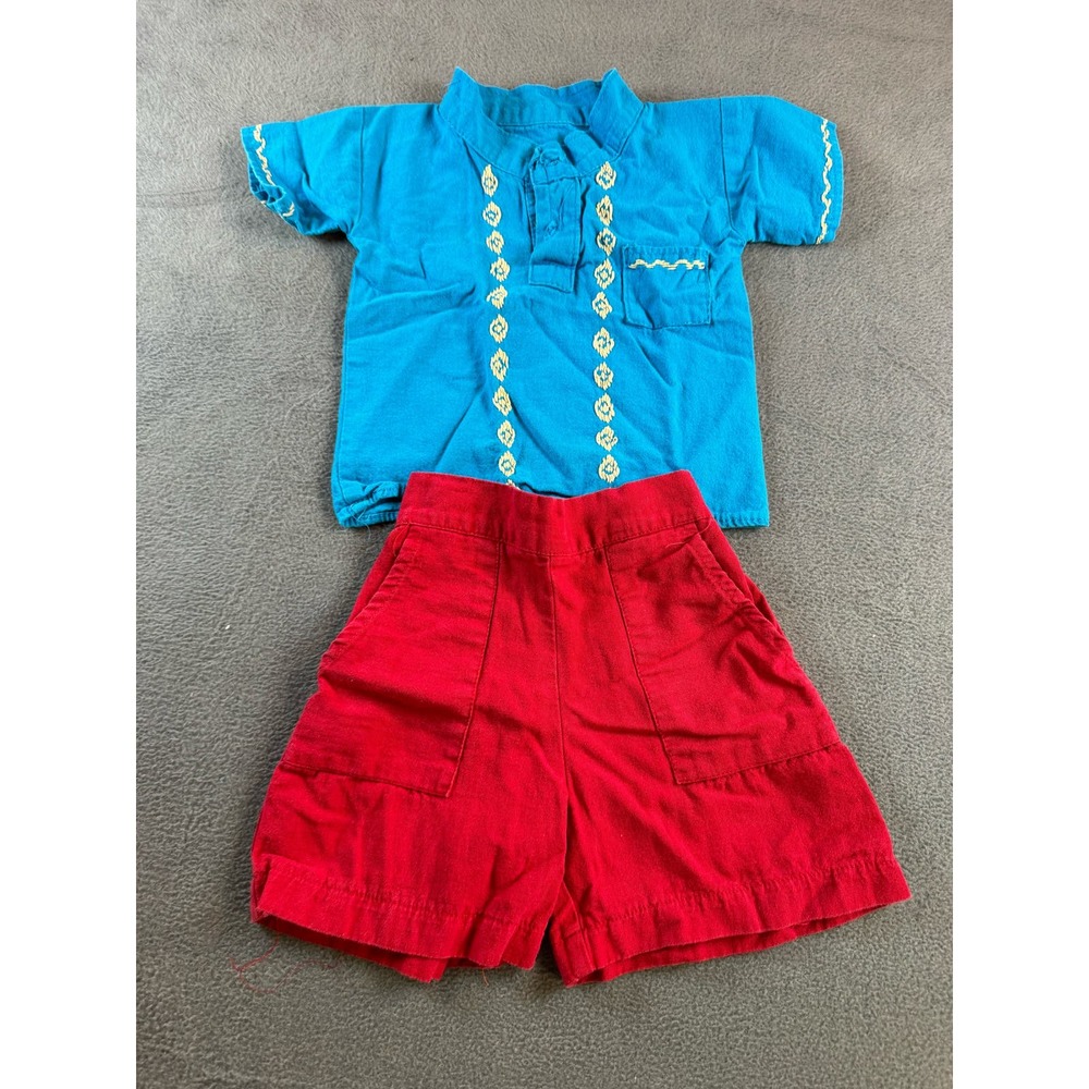 2 piece shirt and shirt set made in Mexico size 2
